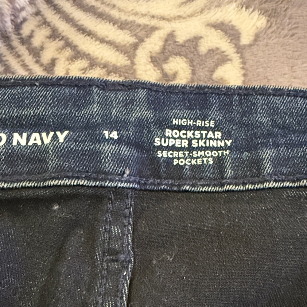 Old Navy Dark Blue High-Rise Jeans